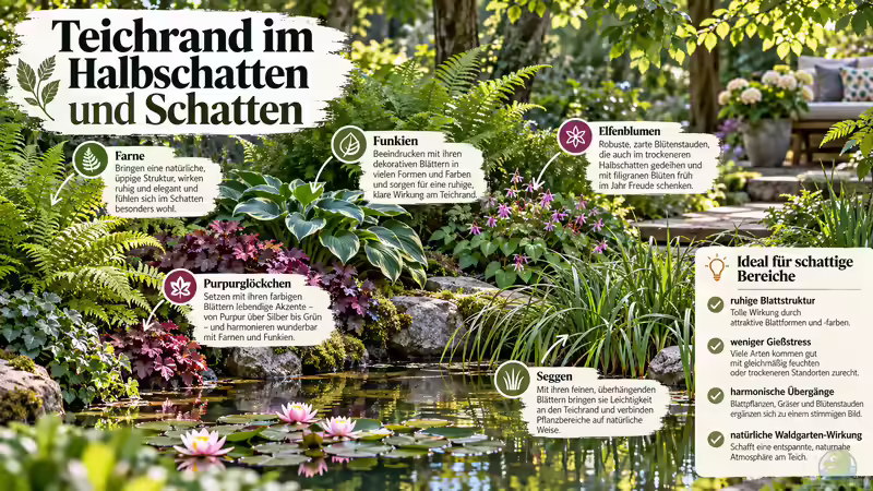 Ideen für die Randbepflanzung am Gartenteich