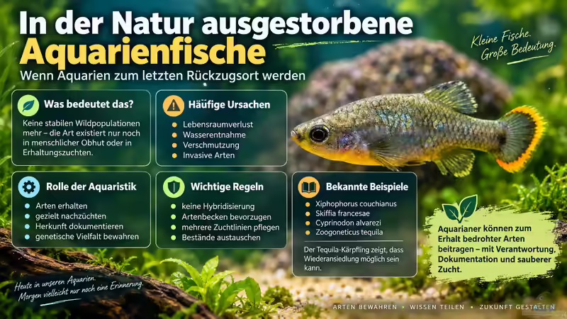 In der Natur ausgestorbene Aquarienfische: Wenn die Haltung zum letzten Rückzugsort wird