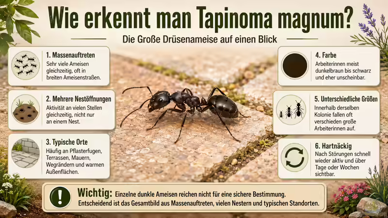 Invasive Ameisen in Deutschland: Tapinoma magnum, die Große Drüsenameise