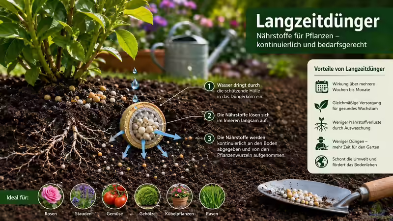 Langzeitdünger: Wirkung, Vorteile und richtige Anwendung im Garten