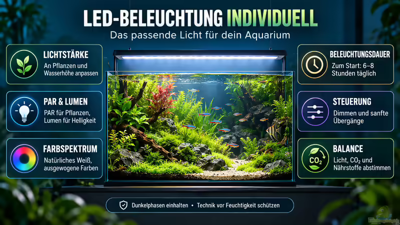 LED-Beleuchtung individuell gestalten: Das optimale Licht für dein Aquarium