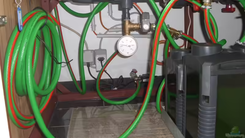 Links oben, der Schlüsselschalter für den Wasserzulauf von Markus Maier (30)