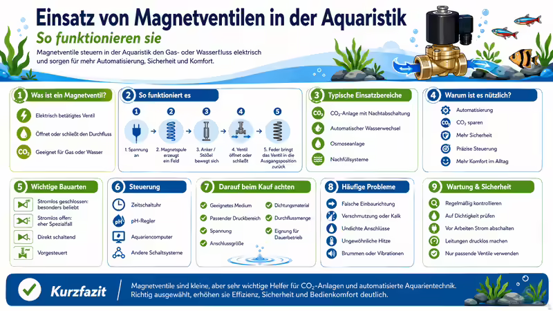 Magnetventile: So werden sie in der Aquaristik eingesetzt