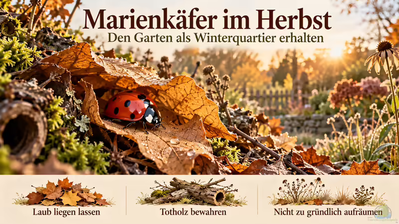 Marienkäfer im Herbst: Den Garten als Winterquartier erhalten