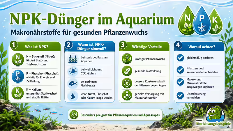 NPK-Dünger im Aquarium: Makronährstoffe richtig dosieren und Pflanzen gezielt versorgen