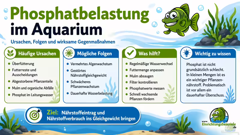 Phosphatbelastung im Aquarium: Ursachen erkennen und Werte dauerhaft senken