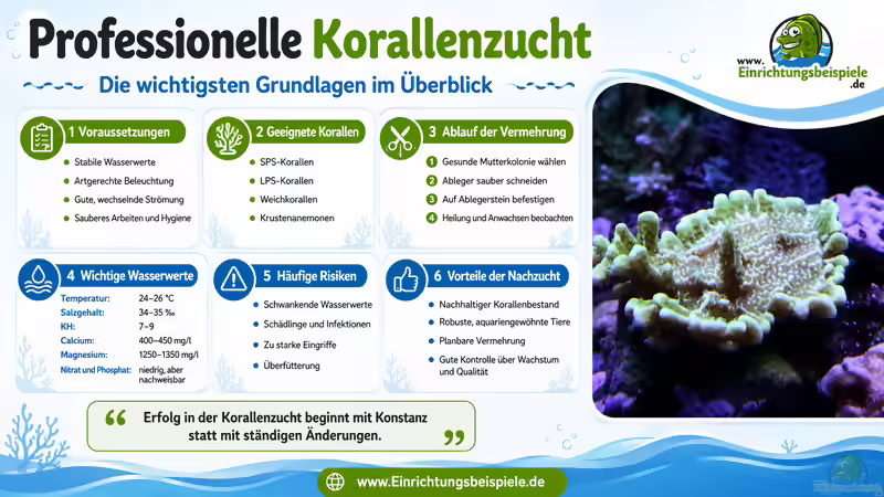 Professionelle Korallenzucht: Voraussetzungen, Methoden und erfolgreiche Vermehrung im Meerwasseraquarium