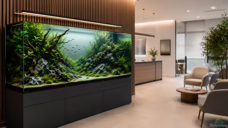 Professionelles Aquascaping für Büros und Praxen: Repräsentative Aquarien für moderne Arbeitswelten