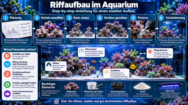 Riffaufbau im Aquarium - stabil, naturnah und funktional gestalten