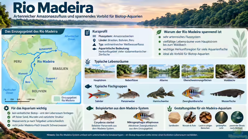 Rio Madeira: Artenreicher Amazonasfluss als Vorbild für das Aquarium