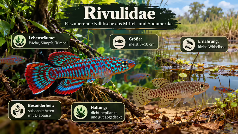 Rivulidae - faszinierende Killifische aus Mittel- und Südamerika