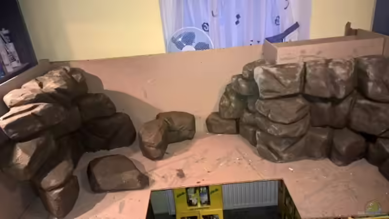 Rohbau meiner Module,styropor mit Fliesenkleber von robbe (4)