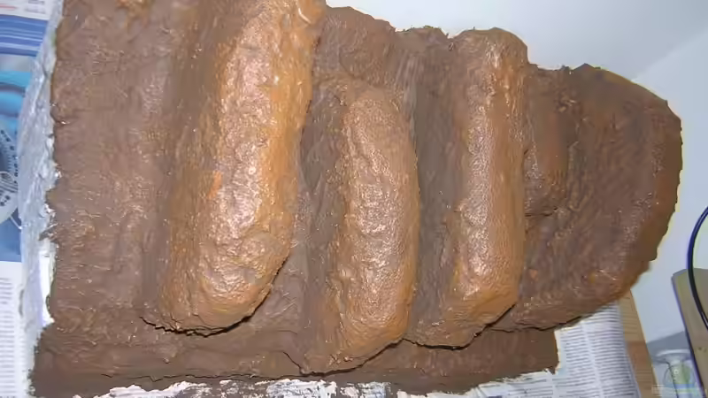 Rückwandmodul; komplett dunkelbraun grundiert, an hervorgehobenen Stellen hellbraun von Markus M. (7)