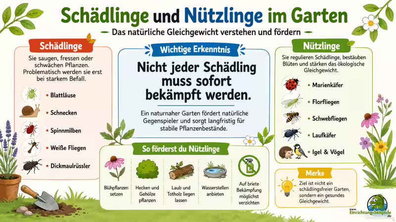 Schädlinge und Nützlinge im Garten: Das natürliche Gleichgewicht verstehen und fördern