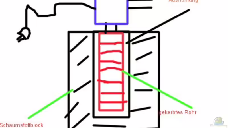 Selbst gebaute Notpumpe