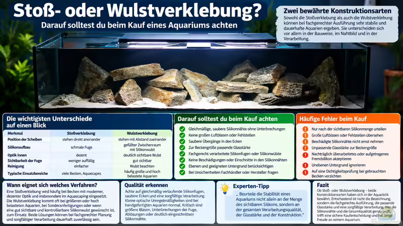 Stoß- oder Wulstverklebung: Darauf solltest du beim Kauf achten