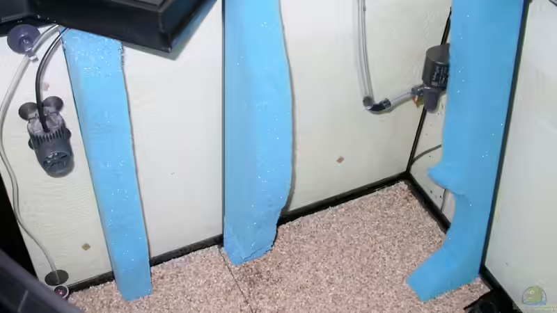 Technik linke Seite: Ausströmer, Strömungspumpe, Biofilter (Filtermatten und Pumpe) von Harald Götz (30)