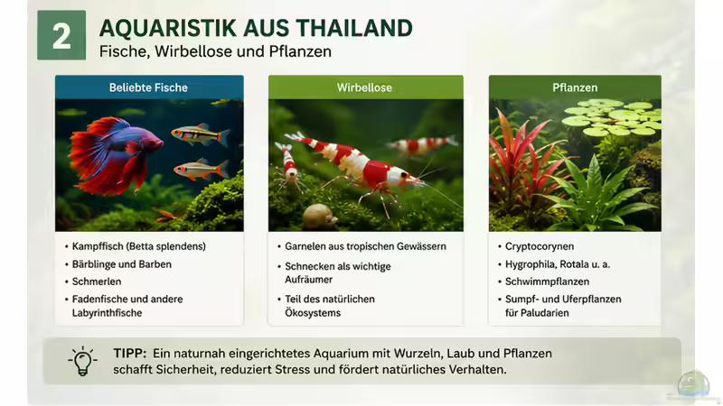 Thailand: Herkunftsland von Tieren und Pflanzen für dein Aquarium oder Terrarium