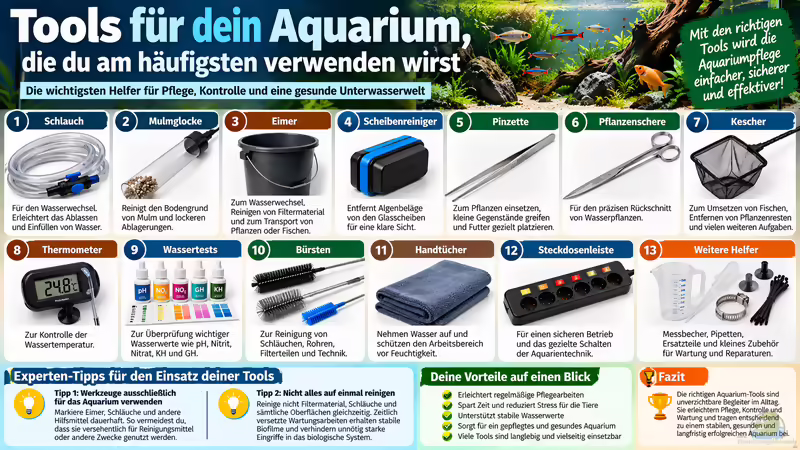 Tools für dein Aquarium, die du am häufigsten verwenden wirst