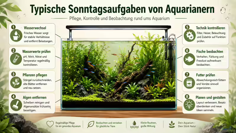 Typische Sonntagsbeschäftigungen von Aquarianern