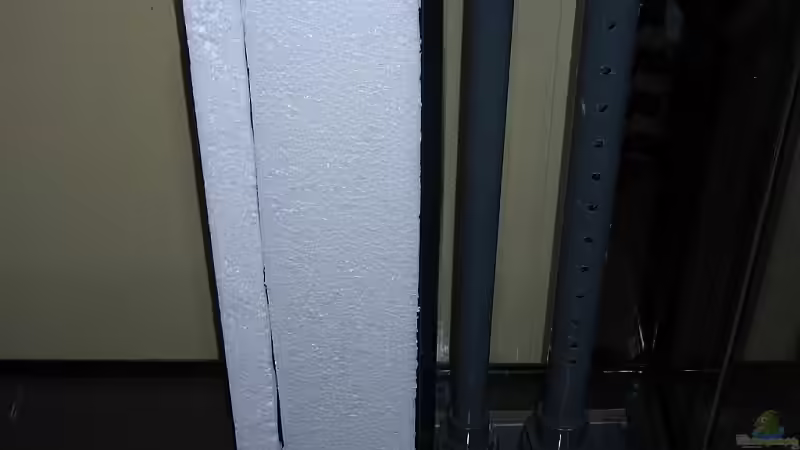 Verrohrung für Wasserwechsel mit Styrodur (Polystyrol) verkleidet von Matoba (15)