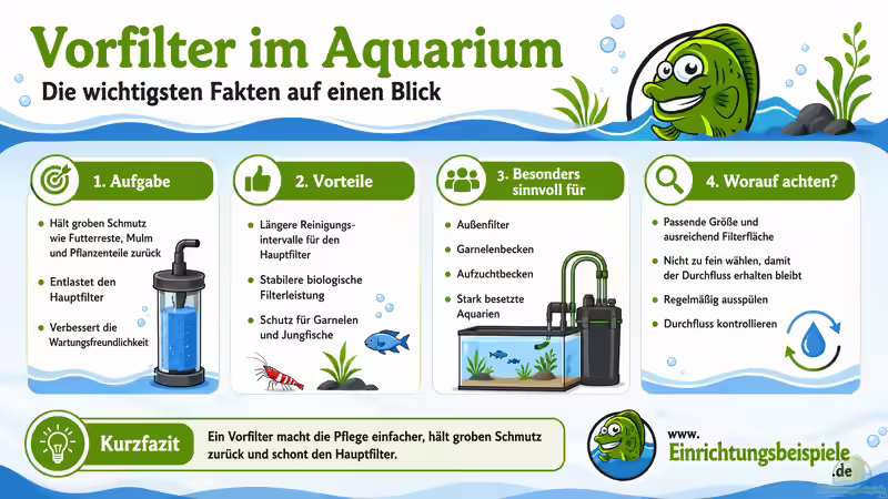 Vorfilter im Aquarium: Funktion, Einsatz, Vorteile und richtige Pflege