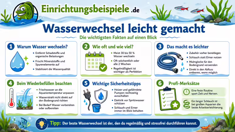 Wasserwechsel: So kannst du dir das Aquarianerleben leichter machen