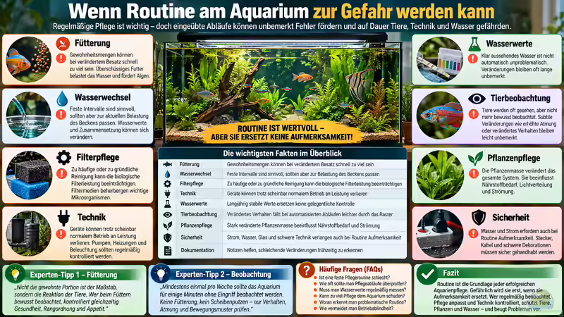 Wenn Routine am Aquarium zur Gefahr werden kann