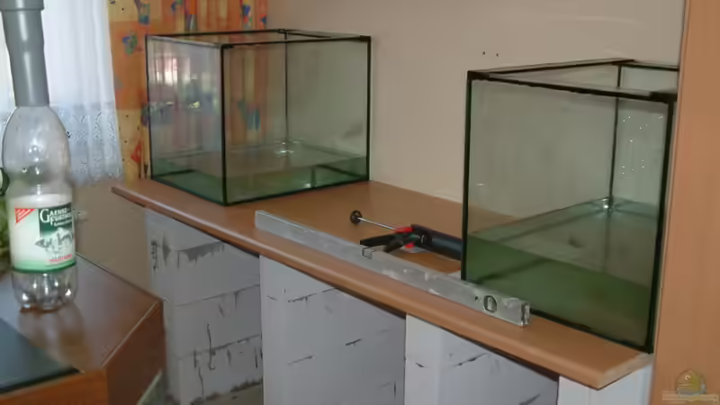 Zur Fixierung der Unterlage stehen die Filterbecken noch oben auf von Frank Krüger (12)