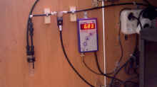 Blasenzähler, Magnetventil, pH-Meter