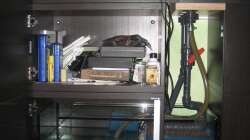 Filterbecken im Unterschrank