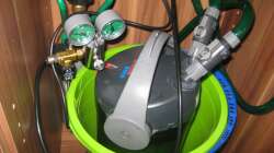 Technik noch Chaos baue gerade ein Fuß für die CO2-Anlage die kommt dann auch in