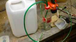 Bio-CO2-Anlage mit Waschflasche und Paffrathschale