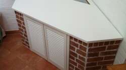 fertiger Unterbau mit Durchgangsloch für Filteranlage