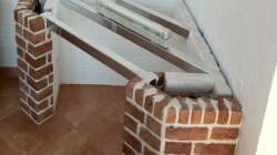 Verblender, verzinkte Stahlrohre 60x60