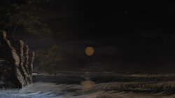 Malawi über Wasser (von mir 2008 für mein damals viel kleineres Becken gemalt)