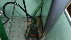 1.Kammer mit Ablauf und Pumpe