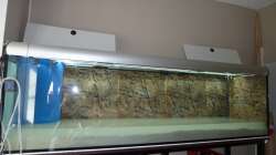 Becken ist dicht und der Sand eingefüllt