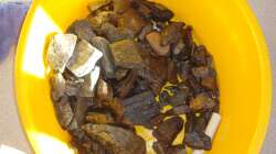 Steine und PvC Rohre