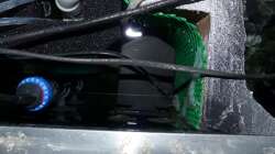 Ein Block von oben hinter die Rückwand. Jäger Heizstab, Schnellfilter und einer