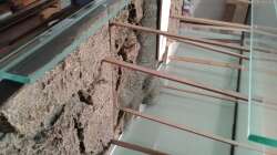 Fixierung und Einkleben der Rückwandmodule