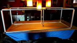 Fertiges Alugestell für die Erhöhung des Beckens