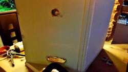 Rückseite für dieTechnik der Unterwasserfalls