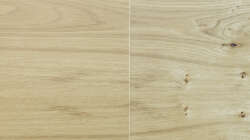 Das Furnier auf den beiden Schiebetüren läuft durch. 