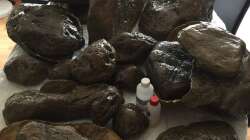 Module mit Epoxydharz bestrichen