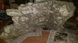 Bau Rückwand 2.Schritt Fliesenkleber auftragen