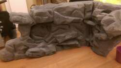 Bau Rückwand 3.Schritt Acrylfarben bemalen