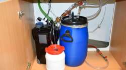 Technik im Aquarium Diskusbecken