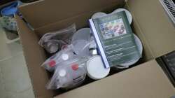 Das Harz und die Glasfasermatte ist angekommen