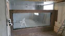 Beschichtung fertig und Scheibe drin( 19mm),Danke an Bernhard Kionka der das Projekt